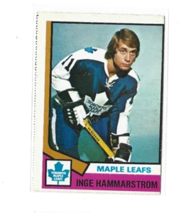 1974-75 O-Pee-Chee #88 Inge Hammarstrom RC EXMT - Picture 1 of 2