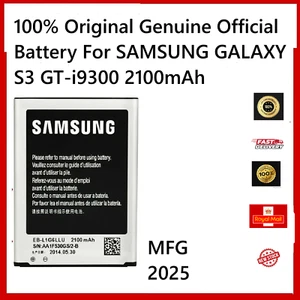 100% Original Genuine Official Battery For SAMSUNG GALAXY S3 GT-i9300 2100mAh - Picture 1 of 1