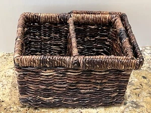 Gewebtes Utensilien/Gewürzkorb/Caddy - Bild 1 von 8