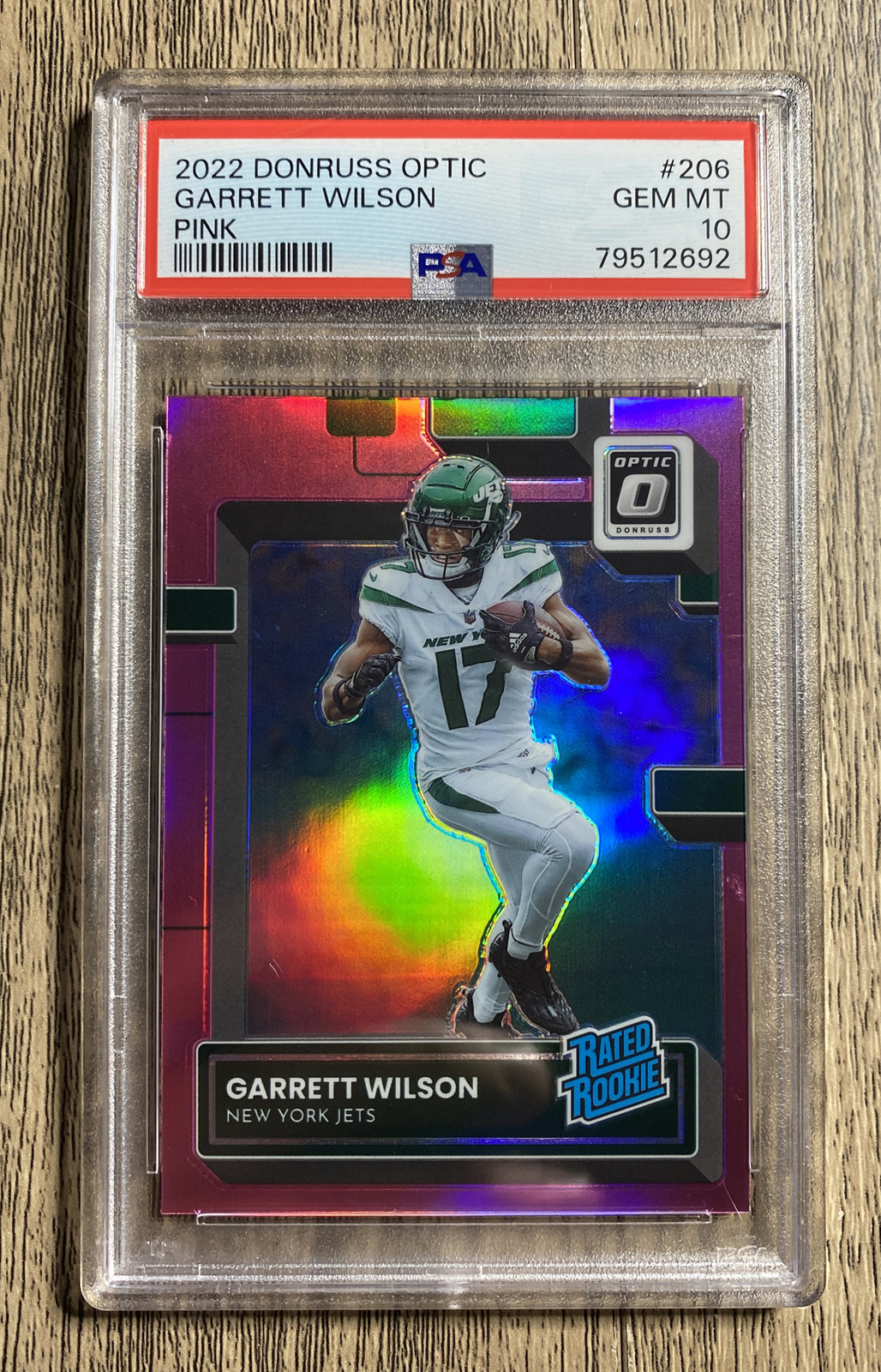 Garrett Wilson 2022 Optic #206 Pink Price Guide - Sports Card Investor
