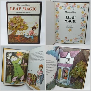 Vintage 1977  LEAF MAGIC Margaret Mahy hardcover illustrated children's book - Picture 1 of 12