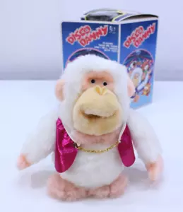 Vintage Disco Danny a batteria scimmia DJ novità bavaglio regalo CIB giocattolo Taiwan fuori produzione raro - Foto 1 di 23
