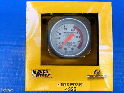 自动仪表 4328 Ultra Lite 有色压力表 NOS 0-2000 PSI 机械 — 第 1/2 张图片