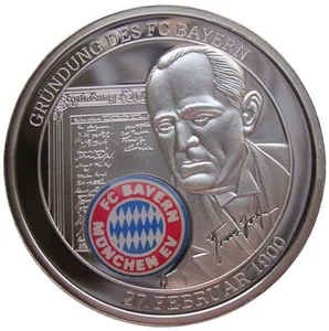 FC BAYERN MÜNCHEN - MÜNZE-MEDAILLE - GRÜNDUNG DES FC BAYERN MÜNCHEN. 27.02.1900 - Bild 1 von 2