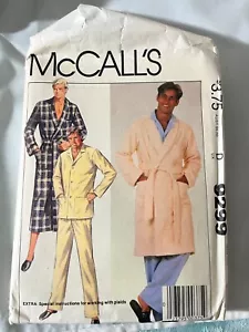 McCall's Craft Pattern-Men's Bathrobe and Pajamas-#9299 Size Small (34-36) 1984 - Picture 1 of 3