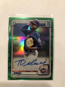 2020 Bowman Chrome 1st Auto Green Refractor TONY DIBRELL #CPA-TD 58/99 SHIP=PWE