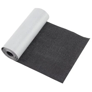 IRON ON FABRIC MENDING REPAIR PATCH APPLIQUÉ 105x150mm 1-3pc BLACK DENIM LOOK - Picture 1 of 8