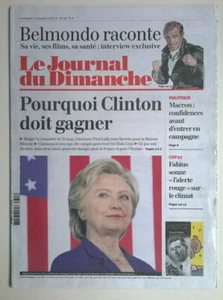LE JOURNAL DU DIMANCHE N°3643 du 06/11/2016 - Election américaine J-2 / Belmondo - Foto 1 di 12
