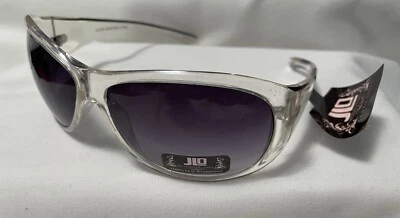 Gafas de sol para mujer JLO Jennifer Lopez marcos de plástico transparente protección UV Foto 1 de 4