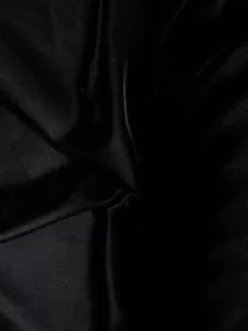 BLACK SOLID 100% POLYESTER MICRO VELVET FABRIC (45 in.) Sold By The Yard - Picture 1 of 4