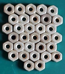 Lot of 30 #8-32 NAS679C08W Silverplate Self-Locking Nuts - Bild 1 von 3