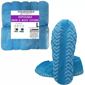 Innovativo Haus Copriscarpe Monouso Grande Blu Antiscivolo Confezione da 100 - Foto 1 di 14