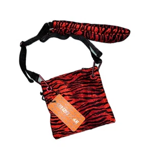Nuova borsa a tracolla Kenzo H&M borsa a mano rossa nera stampa tigre limitata - Foto 1 di 6