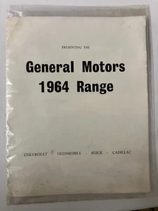 General Motors Range 1963-64 UK Market Foldout Brochure Chevrolet Buick Cadillac - Picture 1 of 5