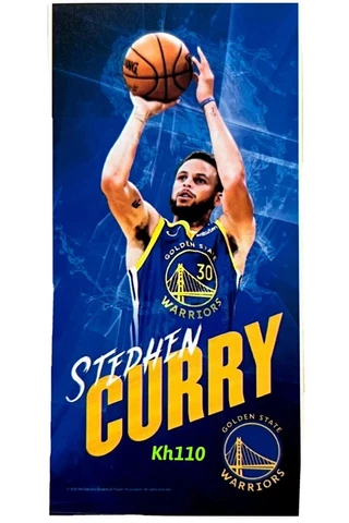 NBA Golden State Warriors Stephen Curry Beach Towel 30"x60" Cover