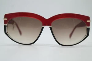 Gafas de sol vintage Silhouette 3081/20 rojo negro dorado ovaladas gafas de sol - Imagen 1 de 6