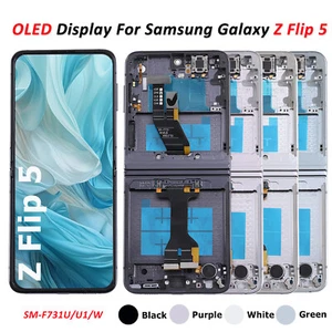 New LCD Display For Samsung Galaxy Z Flip5 F731U/B OLED Touch Screen Replacement - Picture 1 of 17