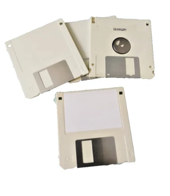 10 x 2HD 3,5''-Disketten - NEU-, Schreibgeschützt, DOS Formatiert 1,44MB weiß - Bild 1 von 2