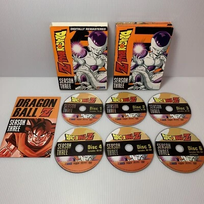 Dragon Ball Z: Season 3 (DVD 6-Disc Set, Digitally Remastered) w/ Slipcover DBZ Foto 1 de 4