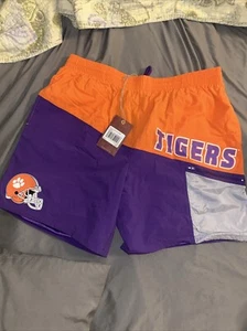 Mitchell & Ness NCAA Nylon Clemson Tigers Shorts - Size Extra Large - Picture 1 of 3