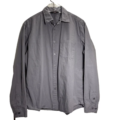 Camisa PJ Paul Jones Para Hombres XL Gris Abotonada Manga Larga Foto 1 de 4