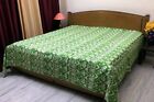 Kantha Quilt Vintage Bed Cover Blanket Handmade Bedspread Double Size Bedding