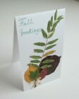 Fall Leaf - Eco Friendly Greeting Card Hand Made 100% recycled paper
