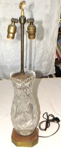 Table Lamp with 13 inch Crystal Base - Picture 1 of 9