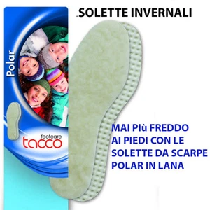 EINLEGESOHLEN AUS SCHUHE WINTER AUS REINER WOLLE ZUM WARMHALTEN DER FÜSSE "HEEL POLAR" - Bild 1 von 1