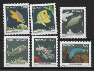Mónaco 1988 peces SG1857-1862 MNH - Imagen 1 de 1