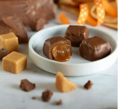 RUSSELL STOVER SUGAR FREE - CARAMEL CHOCOLATE CANDY BULK BAG VALUE PRICE!!! - Image 1 of 3