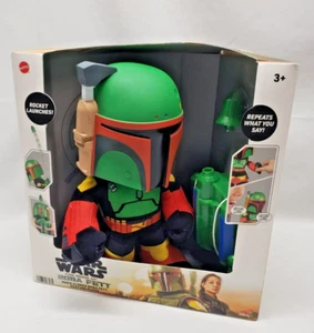 Star Wars The Book of Boba Fett Voice Cloner Feature Plush With Rocket Launcher - Picture 1 of 2