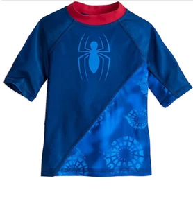 Disney Store Marvel Spider-Man Rash Guard Swim Shirt Boy Size 7/8 - Picture 1 of 1