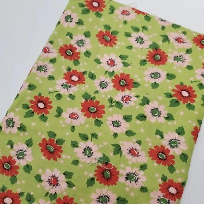 Tela Erin Michael Belmont Floral Retro Moda Coser Edredón Algodón Fuera de existencia UNA YARDA  Foto 1 de 2