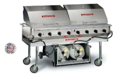 MagiKitch'n Magicater 60" Mobile Commercial Outdoor BBQ Grill LPAGA-60S-LP - Image 1 of 4