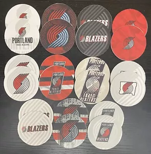 Lotto di 22 Portland Trail Blazers Basket 4’’’ Sottobicchieri Rotondi in Cartone - Foto 1 di 1