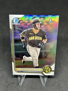 2022 Bowman Chrome Prospects Refractor /499 Brandon Valenzuela #BCP-28 NK - Bild 1 von 2