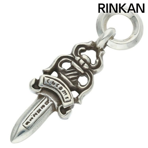 CHROME HEARTS cuori cromati #5DAGGER #5ダーチャーム ciondolo collana argento top per uomo usato82f
