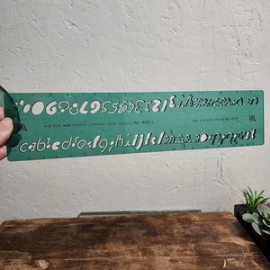 Vintage AB Dick Mimeografo Guida Lettering Cartone Animato 1496-L - Foto 1 di 3