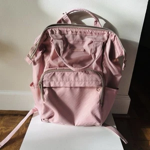 Bagsmart Laptop Backpack School Travel Fits 15.6 In Laptop Pink - excellent - Afbeelding 1 van 7