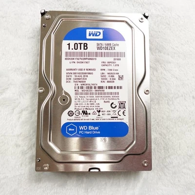 WD Blue 1TB Hard Drive 3.5 Inch SATA 7200RPM PC HDD 64MB Cache WD10EZEX Tested - Image 1 of 3