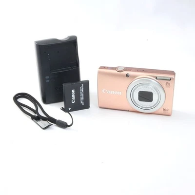 Canon PowerShot A4000 IS Pink 16MP 6x Optical Zoom Compact Digital Camera - Image 1 of 4