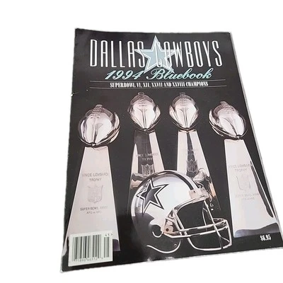 Dallas Cowboys Football NFL Official Bluebook 1994 Program Book - Image 1 of 3