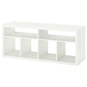 IKEA KALLAX TV Bench White Cube Storage Cabinet Media Console Organizer 147x60cm - Picture 1 of 4
