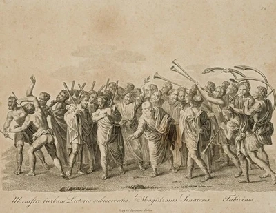 G. DÖBLER (1788-1845), Liktoren mit Fasces, KSt. Klassizismus Politik 1800-1849 - Bild 1 von 4