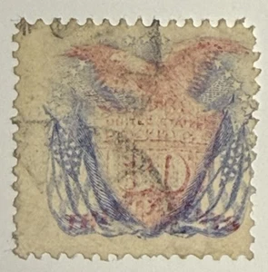 US #121 1869 30c “Eagle & Shield” pictorial Used/faded; $450 SCV - Picture 1 of 3