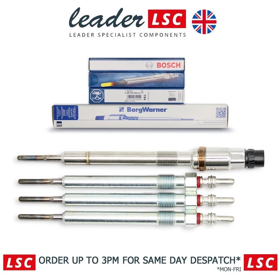Bosch Glow Plugs Audi A1 A3 A4 A5 A6 Q2 Q3 Q5 TT 03L963319 03L905061L New - Image 1 of 4
