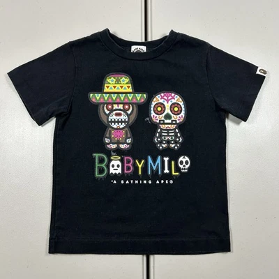 Camisa Gráfica BAPE Bebé Milo Día de Muertos Talla Niños Pequeños 2-3 Años 110 CM Foto 1 de 4