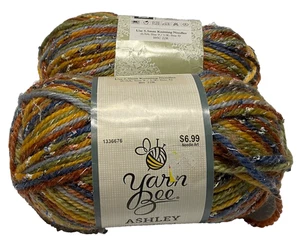 Yarn Bee Ashley Garn Sagewood Sound 4 Unzen 134 Yards Wolle Polyester 2 Stück - Bild 1 von 4