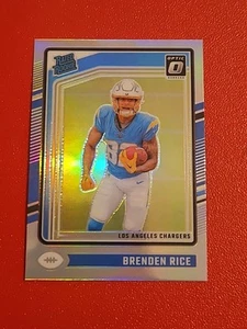 🏈2024 Panini Optic Brenden Rice Rated Rookie Silver Prizm #213 - Bild 1 von 2